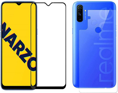 ELEF Front and Back Tempered Glass for Realme Narzo 20A(Pack of 2)