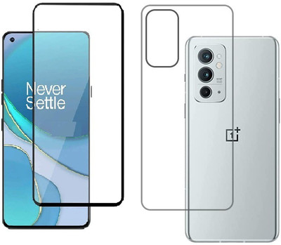 VOSKI Front and Back Tempered Glass for OnePlus 9RT 5G(Pack of 2)