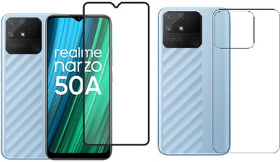 ELEF Front and Back Tempered Glass for Realme Narzo 50A(Pack of 2)