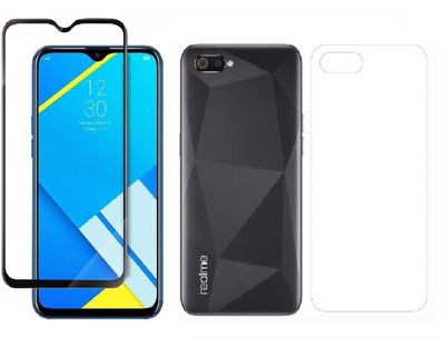 ELEF Front and Back Tempered Glass for Realme C2(Pack of 2)