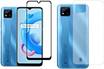 ELEF Front and Back Tempered Glass for Realme Narzo 50i(Pack of 2)