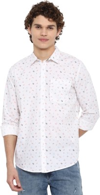 FOREVER 21 Men Printed Casual White Shirt