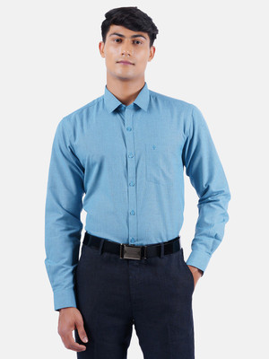 Ramraj Cotton Men Solid Formal Orange Shirt