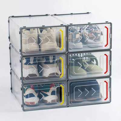 KROOH Plastic Sneaker Containers Bins Portable Storage Organizer Space Saving Foldable Plastic Collapsible Shoe Stand(White, 6 Shelves, DIY(Do-It-Yourself)) KROOH Plastic Sneaker Containers Bins Portable Storage Organizer Space Saving Foldable Plastic Collapsible Shoe Stand(White, 6 Shelves, DIY(Do-It-Yourself))