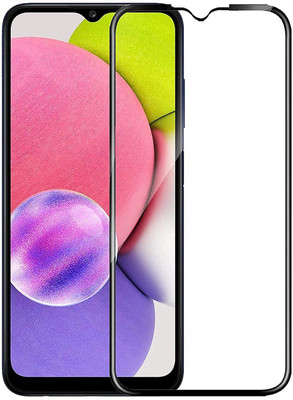SM Styles Edge To Edge Tempered Glass for Samsung Galaxy A03(Pack of 1)