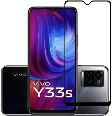 SM Styles Edge To Edge Tempered Glass for vivo Y33s(Pack of 1)