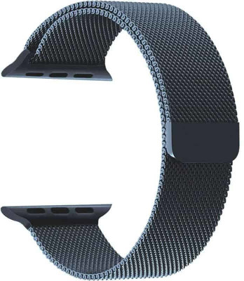 Speeqo Magnet Steel Loop Strap for Apple Watch 42mm 44mm, Series/6/ SE/ 3/ 5/ 4/ 6/ 7/ Smart Watch Strap(Grey)