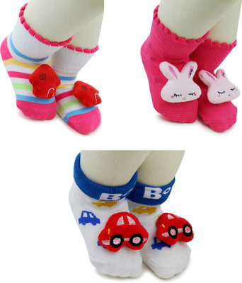 Neska Moda Baby Boys & Baby Girls Striped Ankle Length(Pack of 3)