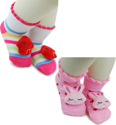 Neska Moda Baby Boys & Baby Girls Striped, Animal Print Ankle Length(Pack of 2)