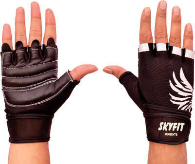 LITE FEEL Gym Sports and Workout Gloves Gym & Fitness Gloves(Black)
