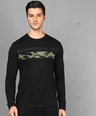 METRONAUT Graphic Print Men Round Neck Black T-Shirt