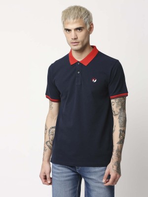 Pepe Jeans Solid Men Round Neck Blue T-Shirt