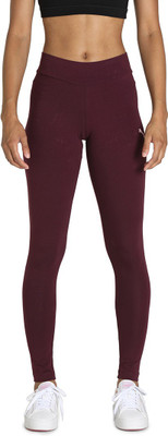 PUMA Graphic Print Women Purple Tights