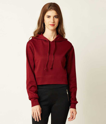 SELVIKE Casual Color Block Women Maroon Top