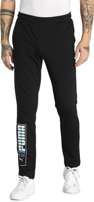 PUMA Worldwide Graphic Pants OH Graphic Print Men Black Track Pants