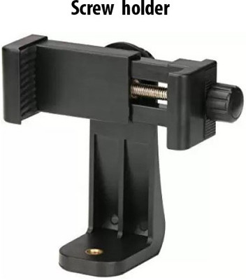 Wanzhow Mount Adapter Adjustment tripod Mount Vertical Horizontal for Video Recording Tripod, Tripod Clamp, Tripod Bracket, Monopod(Black, Supports Up to 700 g)