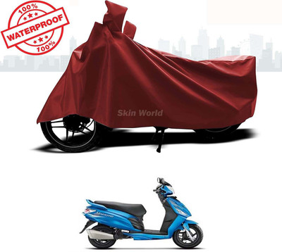 THE REAL ARV Waterproof Two Wheeler Cover for Hero(Maestro, Brown)