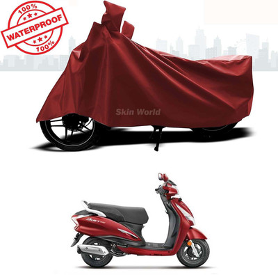 THE REAL ARV Waterproof Two Wheeler Cover for Hero(Duet, Brown)