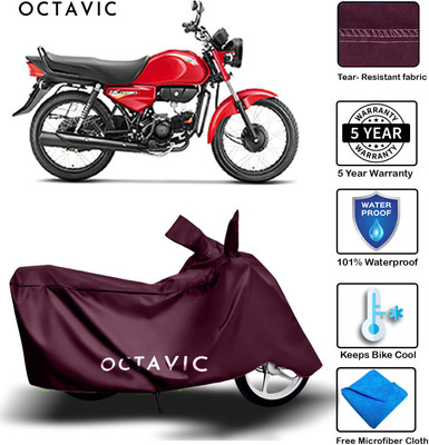 octavic Waterproof Two Wheeler Cover for Hero(HF Dawn, Maroon)