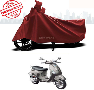 APNEK Waterproof Two Wheeler Cover for Vespa(Vespa VXL 125, Brown)