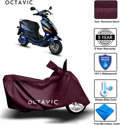 AUTOCAD Waterproof Two Wheeler Cover for Hero(Electric Cruz, Maroon)