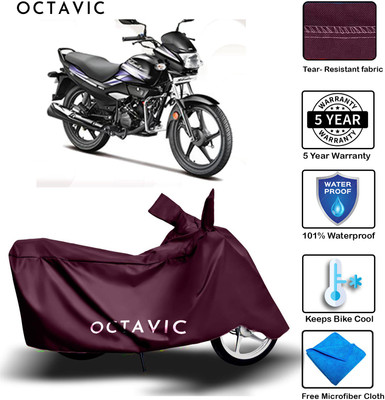 AUTOCAD Waterproof Two Wheeler Cover for Hero(Super Splendor, Maroon)