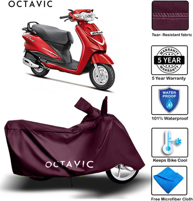 AUTOCAD Waterproof Two Wheeler Cover for Hero(Duet, Maroon)