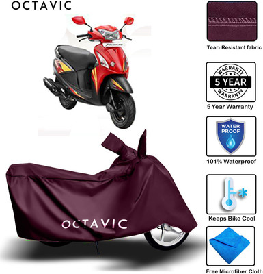 octavic Waterproof Two Wheeler Cover for Hero(Pleasure, Maroon)
