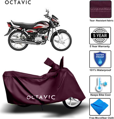 AUTOCAD Waterproof Two Wheeler Cover for Hero(HF, Maroon)