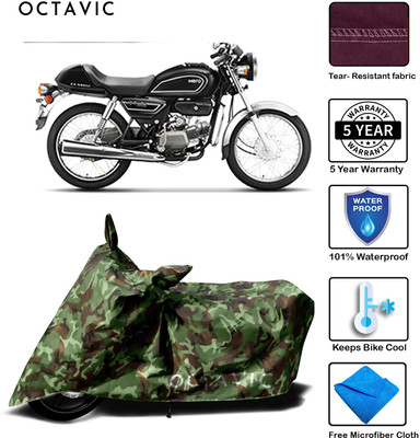octavic Waterproof Two Wheeler Cover for Hero(Splendor Pro, Maroon)