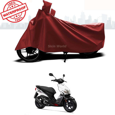THE REAL ARV Waterproof Two Wheeler Cover for Yamaha(Jog R, Brown)