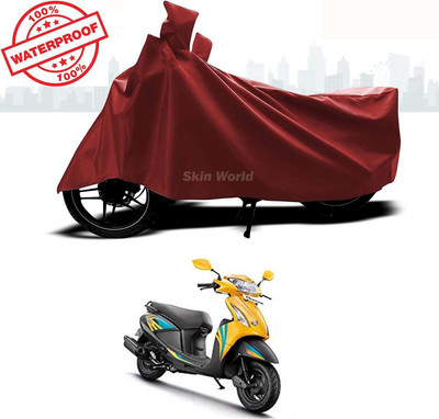 SKIN WORLD Waterproof Two Wheeler Cover for Hero(Pleasure, Brown)
