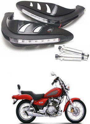 PRTEK Motorcycle Universal Bike Hand Guards with DRL Running Light 67 Bike Crash Guard(Piaggio)