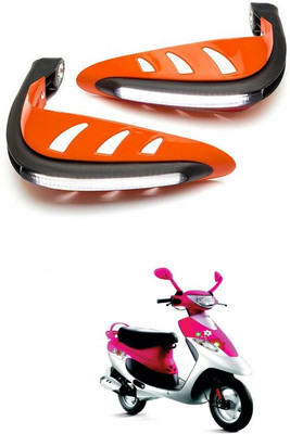 PRTEK Motorcycle Universal Bike Hand Guards with DRL Running Light 525 Bike Crash Guard(Mahindra)