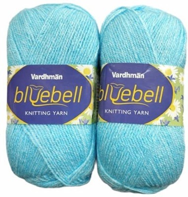 JEFFY Vardhman Bluebell Hand Knitting Wool & Art Craft Yarn, Shade - 6, 600gm