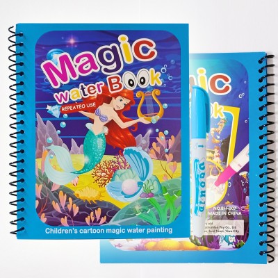 Dhanshika ™Magic Water Reusable Painting Book Magic Doodle Pen Coloring |