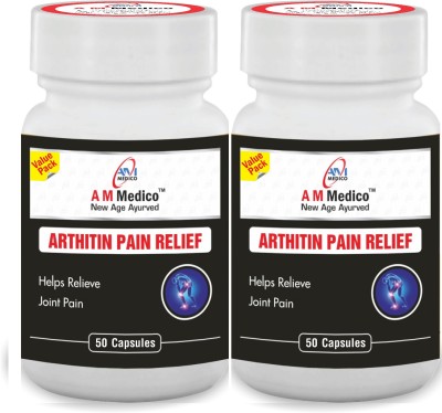 A M Medico Arthitin Pain Relif Ayurvedic Medicine for Joint 50 Capsules(Pack of 2)