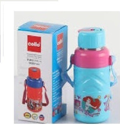 cello KIDS PURO STEEL-X DEBBY 400ML INSULATED WATER BOTTLE 400 ml Bottle(Pack of 1, Blue, Steel)