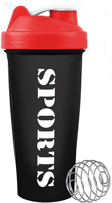 TRUE INDIAN 600 ml Plastic Shaker(Pack of 1, Red)