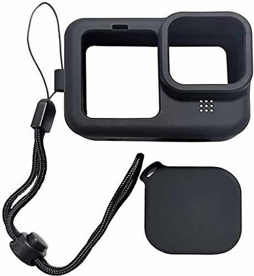 Amabu GO PRO 10/9 Soft & Flexible Silicone Case Cover for GoPro Hero 8 Action Camera  Camera Bag(Black)