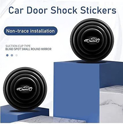 ZOTIMO car door guard protector edge rubber material for side shock absorber (8 PCS) Car Door Panel(Black)