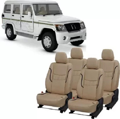 autodesign PU Leather Car Seat Cover For Mahindra Bolero 7S(All Detachable Headrest, Mono Back Seat, With Back Seat Arm Rest, 7 Seater, 2 Back Seat Head Rests)