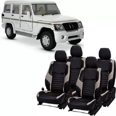 autodesign PU Leather Car Seat Cover For Mahindra Bolero 7S(All Detachable Headrest, Mono Back Seat, With Back Seat Arm Rest, 7 Seater, 2 Back Seat Head Rests)