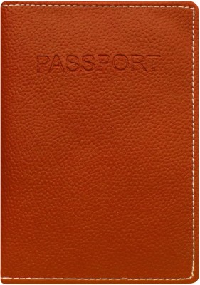 MATSS Men & Women Travel, Trendy, Casual, Formal Orange Genuine Leather Money Clip(4 Card Slots)