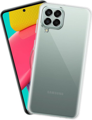 Nainz Back Cover for Samsung Galaxy M53 5G(Transparent, Grip Case, Silicon, Pack of: 1)