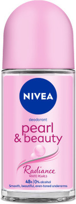 NIVEA Women Deo Roll on, Pearl & Beauty for Eventoned Smooth Underarms Deodorant Roll-on – For Women