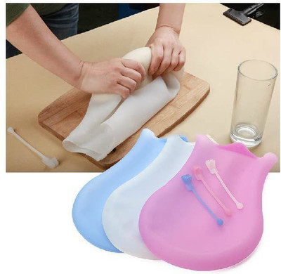 JIG'sMART Reusable Multifunctional Kneading Dough Bag Silicone Continuous Dough Maker Silicone Continuous Dough Maker(White)