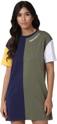 FOREVER 21 Women T Shirt Green Dress