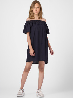 ONLY Women Shift Black Mini/Short Dress