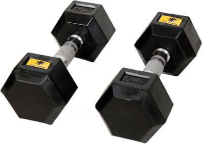 yash fitness Onepair Dumbbell set022 Fixed Weight Dumbbell(5 kg)